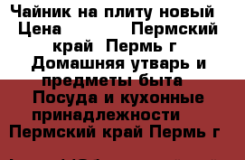 Чайник на плиту новый › Цена ­ 2 000 - Пермский край, Пермь г. Домашняя утварь и предметы быта » Посуда и кухонные принадлежности   . Пермский край,Пермь г.